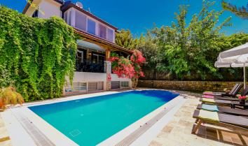 Fethiye Ovacık da jakuzili 9 kişilik havuzlu kiralık villa.