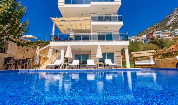 Kaş Kalkan Havuzlu Lüks Kiralık Villa - Kalkanda 10 kişilik kiralık villa 
