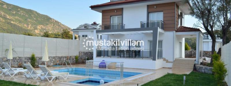 Fethiye Kiralık Villa - LİLYA HİSAR - Havuzu Korunaklı Muhafazakar kiralık villa